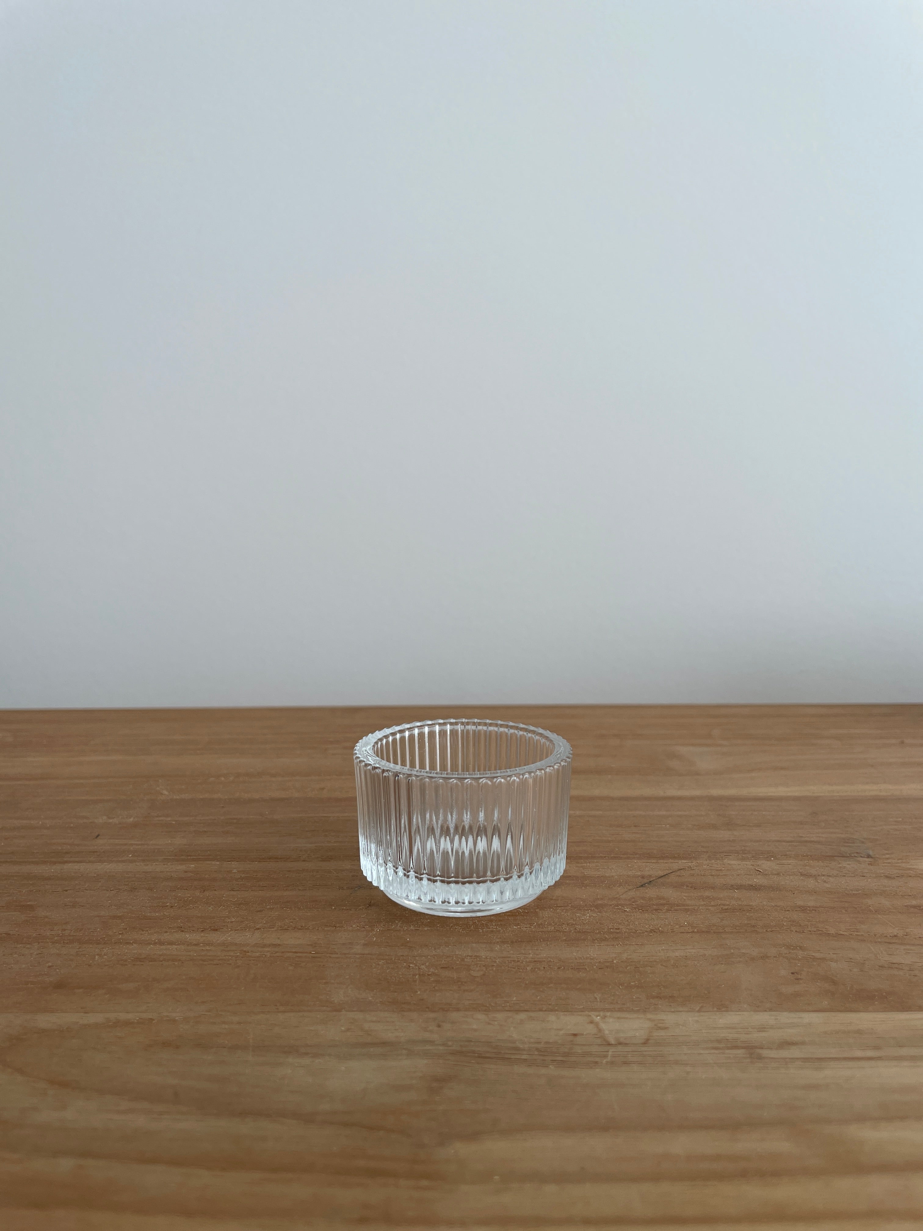 Vintage Ribbed Tealight Candle Holder